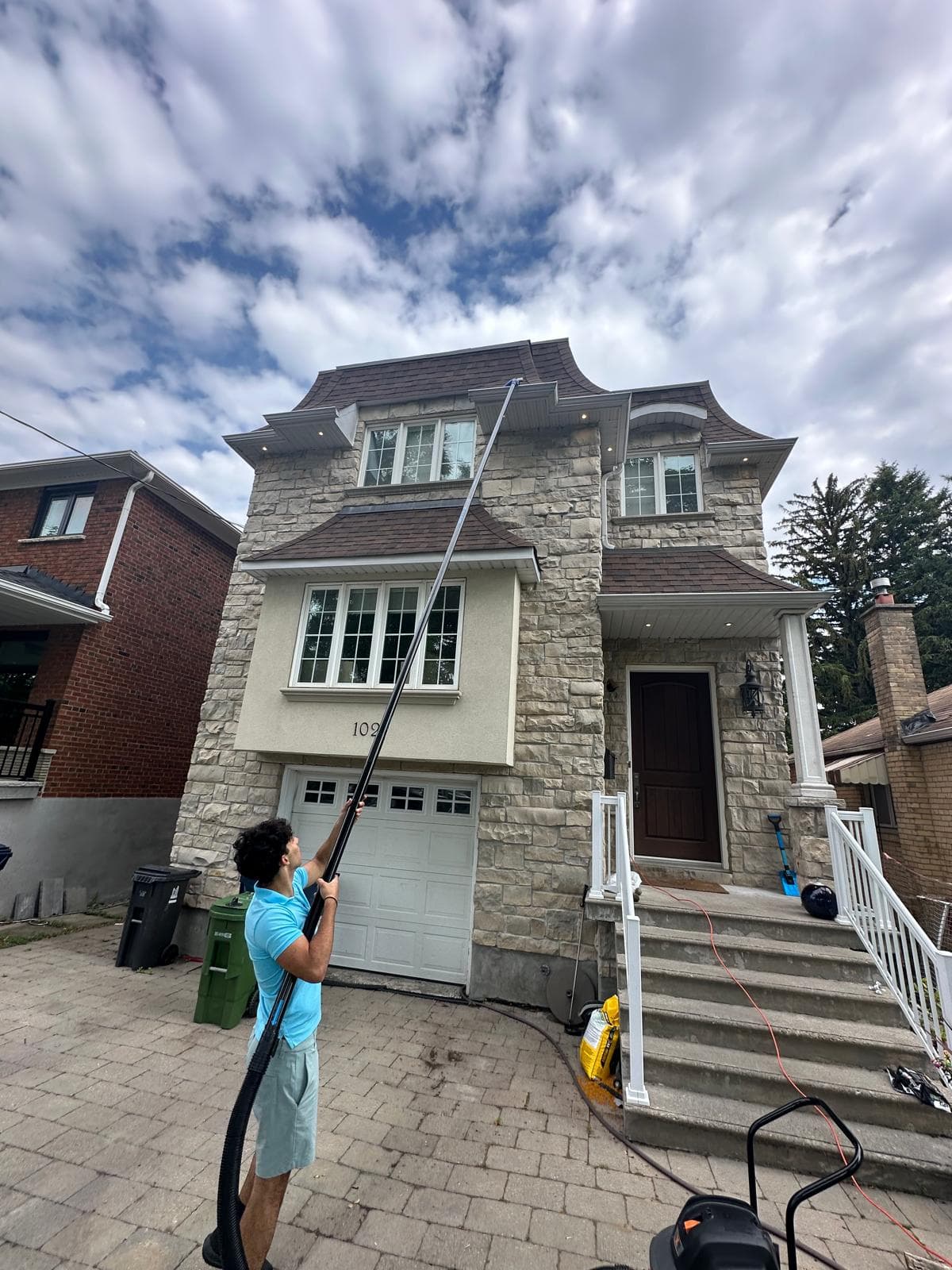 Professional exterior cleaning work in the GTA