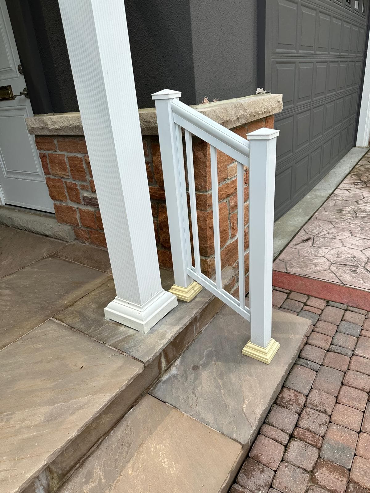 Clean refreshed driveway after professional pressure washing