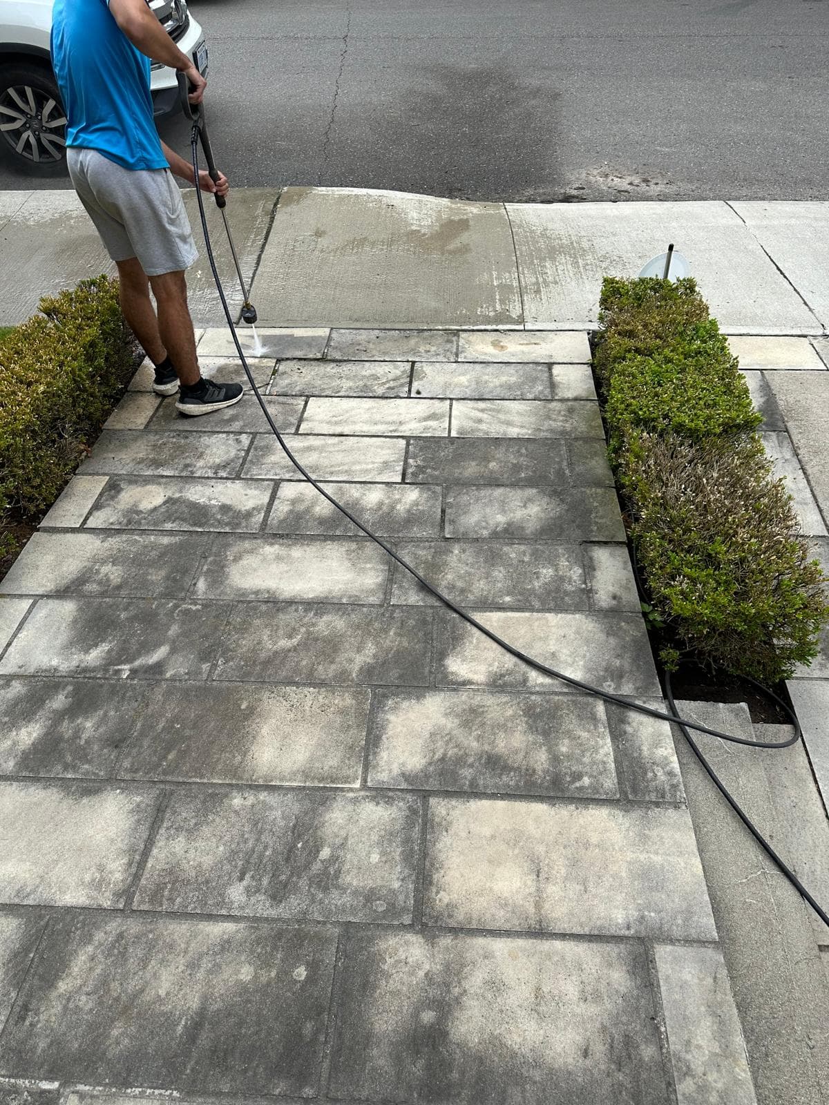 Interlock and walkway pressure washing service