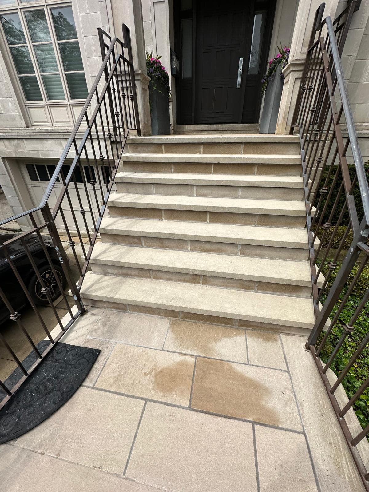 Gutter brightening and restoration work